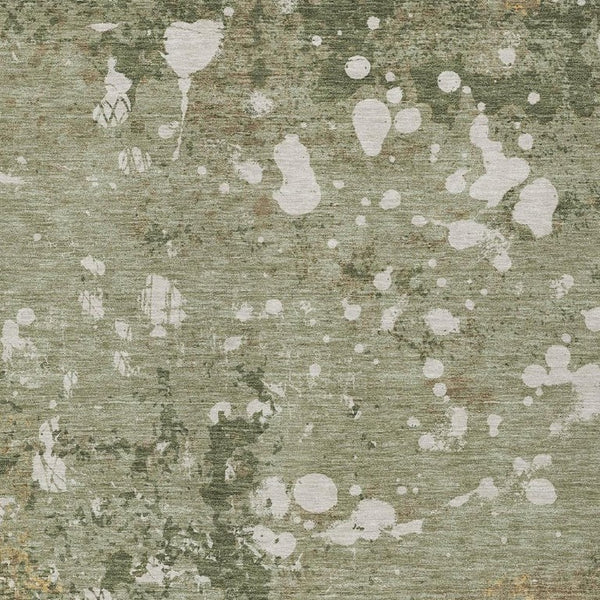 5 X 8 Sage Beige Abstract Polyester Area Rug Washable for Patio Porch or Living Room