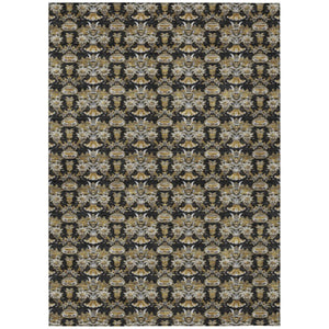 HomeRoots 10 Ft Floral Polyester Area Rug Stain Resistant for Patio Porch or Living Room 736383