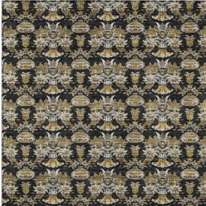 10 Ft Floral Polyester Area Rug Stain Resistant for Patio Porch or Living Room