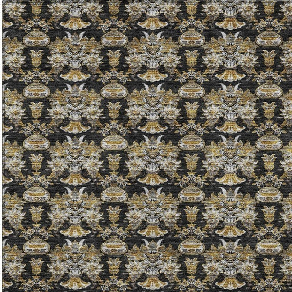 10 Ft Floral Polyester Area Rug Stain Resistant for Patio Porch or Living Room