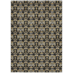 10 Ft Floral Polyester Area Rug Stain Resistant for Patio Porch or Living Room