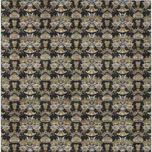 10 Ft Floral Polyester Area Rug Stain Resistant for Patio Porch or Living Room