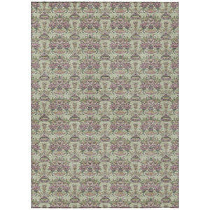 HomeRoots 10 X 14 Floral Polyester Area Rug Stain Resistant Indoor Outdoor Living Patio 736389