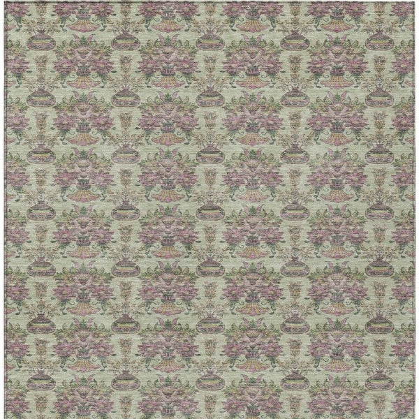 10 X 14 Floral Polyester Area Rug Stain Resistant Indoor Outdoor Living Patio
