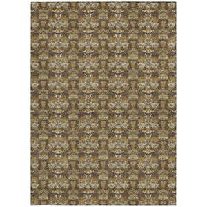 5x8 Floral Polyester Area Rug Stain Resistant Indoor Outdoor Use Patio or Living Room