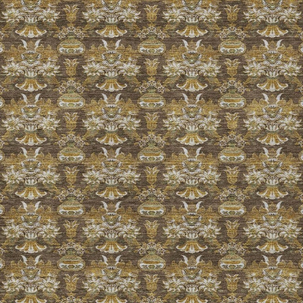 5x8 Floral Polyester Area Rug Stain Resistant Indoor Outdoor Use Patio or Living Room