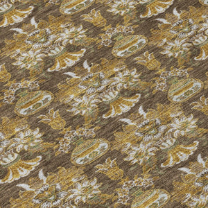 8x10 Floral Polyester Area Rug Stain Resistant for Patio Porch or Living Room