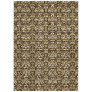 10 X 14 Floral Polyester Area Rug Stain Resistant Indoor Outdoor Washable Design