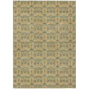 HomeRoots 8x10 Floral Polyester Area Rug Washable Stain Resistant Indoor Outdoor Living Room 736399