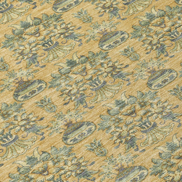 8x10 Floral Polyester Area Rug Washable Stain Resistant Indoor Outdoor Living Room