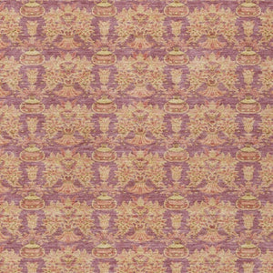 5x8 Mauve Taupe Floral Polyester Area Rug Washable Stain Resistant Indoor Outdoor