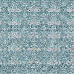 8x10 Floral Polyester Area Rug Teal Green Washable Stain Resistant Indoor Outdoor