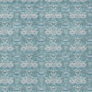 8x10 Floral Polyester Area Rug Teal Green Washable Stain Resistant Indoor Outdoor