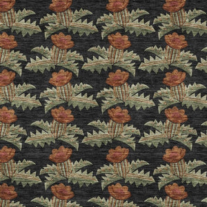 5 X 8 Floral Polyester Area Rug Washable Stain Resistant Indoor Outdoor Living