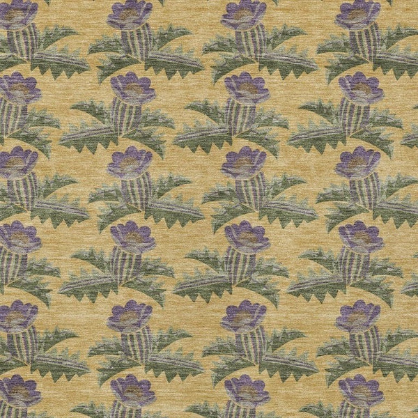 10 X 14 Floral Polyester Area Rug Stain Resistant Washable Indoor Outdoor Use