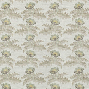 10 X 14 Floral Polyester Area Rug Washable Stain Resistant Indoor Outdoor Ivory