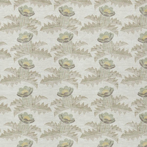 10 X 14 Floral Polyester Area Rug Washable Stain Resistant Indoor Outdoor Ivory