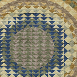 5x8 Geometric Polyester Area Rug Stain Resistant Washable for Patio or Living Room