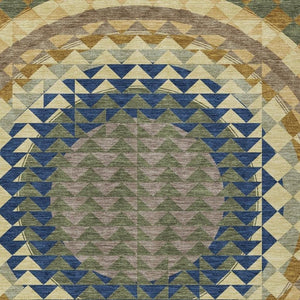 5x8 Geometric Polyester Area Rug Stain Resistant Washable for Patio or Living Room