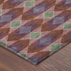 9 X 12 Geometric Polyester Area Rug Stain Resistant for Patio Porch or Living Room