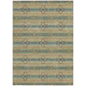 5x8 Tribal Polyester Area Rug Stain Resistant Indoor Outdoor Living Patio Use