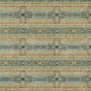 5x8 Tribal Polyester Area Rug Stain Resistant Indoor Outdoor Living Patio Use