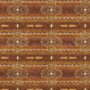 5x8 Tribal Pattern Polyester Area Rug Stain Resistant for Indoor Outdoor Spaces
