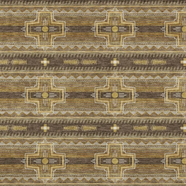 5 X 8 Tribal Polyester Area Rug Stain Resistant Indoor Outdoor Patio Living Room