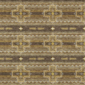 5 X 8 Tribal Polyester Area Rug Stain Resistant Indoor Outdoor Patio Living Room