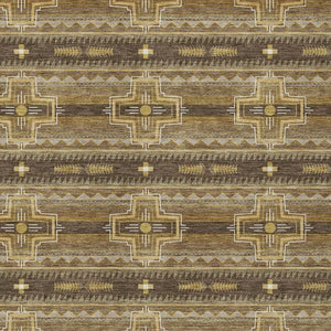 8 X 10 Tribal Pattern Polyester Area Rug Washable Stain Resistant Indoor Outdoor Use