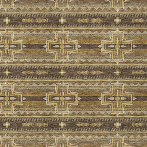 8 X 10 Tribal Pattern Polyester Area Rug Washable Stain Resistant Indoor Outdoor Use