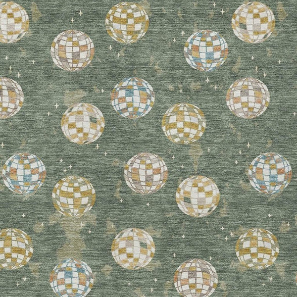 9x12 Geometric Polyester Area Rug Washable Stain Resistant Indoor Outdoor Living