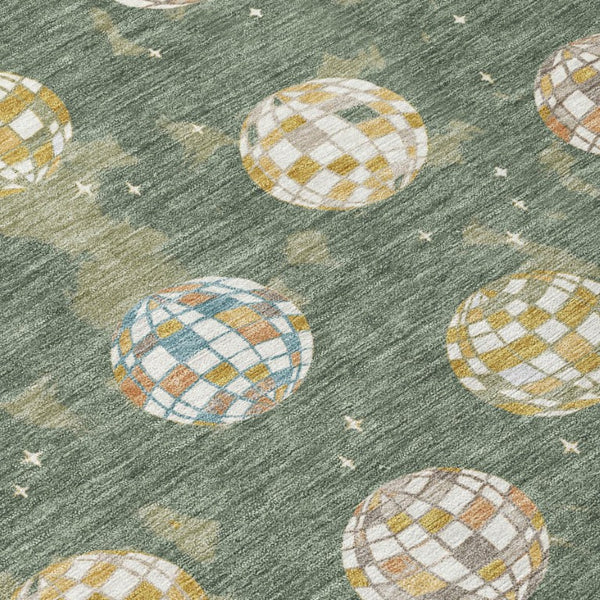 9x12 Geometric Polyester Area Rug Washable Stain Resistant Indoor Outdoor Living