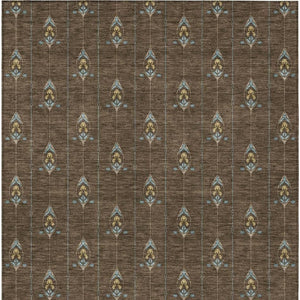 9 X 12 Geometric Polyester Area Rug Washable Stain Resistant Patio Porch Indoor