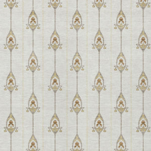 8 X 10 Ivory Brown Geometric Polyester Area Rug Washable Stain Resistant Indoor Outdoor