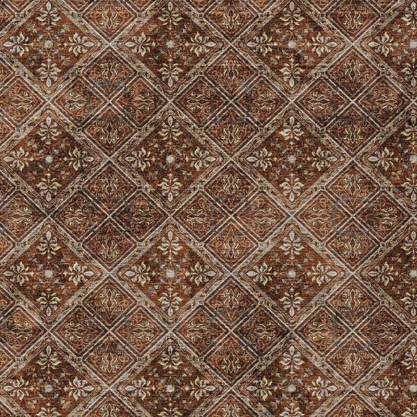 5x8 Geometric Polyester Area Rug Stain Resistant for Indoor Outdoor Living Spaces