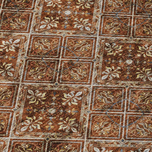 5x8 Geometric Polyester Area Rug Stain Resistant for Indoor Outdoor Living Spaces
