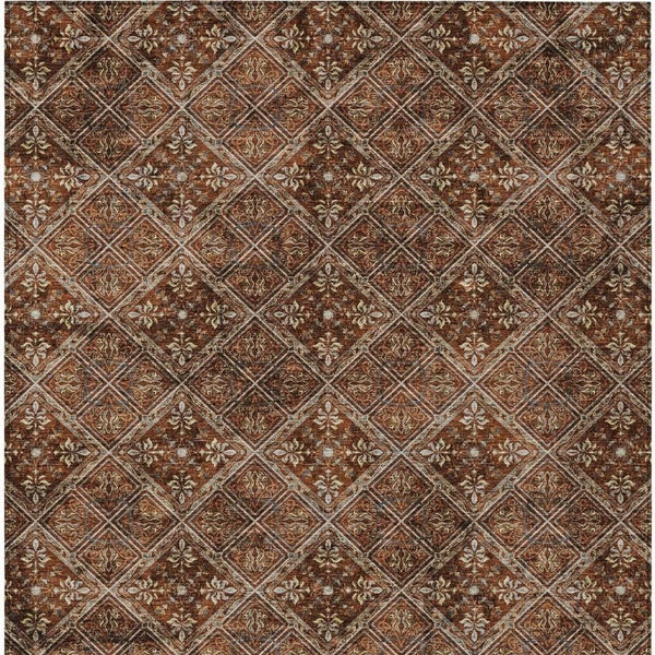 10 X 14 Geometric Polyester Area Rug Stain Resistant for Indoor Outdoor Living