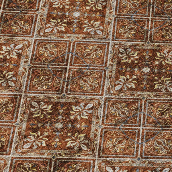 10 X 14 Geometric Polyester Area Rug Stain Resistant for Indoor Outdoor Living