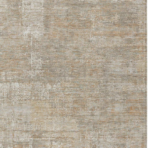 8x10 Ivory Blue Abstract Polyester Area Rug Washable for Indoor Outdoor Use