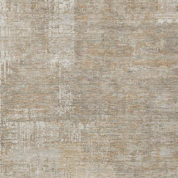 9x12 Ivory Blue Abstract Polyester Area Rug Washable for Indoor Outdoor Use