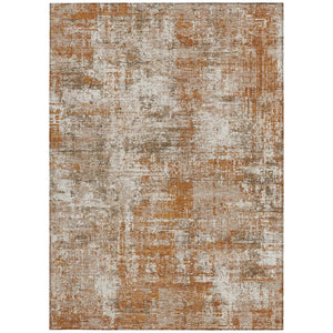 5 X 8 Abstract Polyester Area Rug Washable for Patio Porch Poolside and Living Room