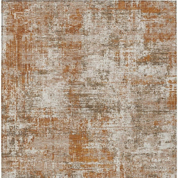 5 X 8 Abstract Polyester Area Rug Washable for Patio Porch Poolside and Living Room