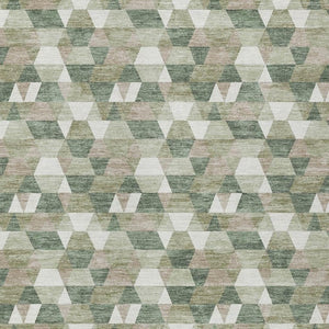 10 X 14 Geometric Polyester Indoor Outdoor Rug Stain Resistant for Patio Living Room