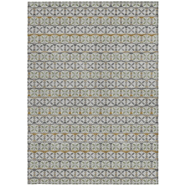 10 Ft X 14 Ft Striped Polyester Area Rug Washable for Indoor Outdoor Spaces