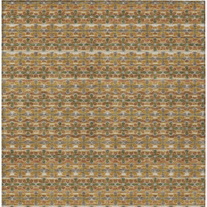 10 Ft X 14 Ft Striped Polyester Area Rug Washable Stain Resistant Patio Porch