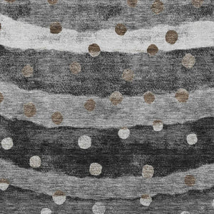5x8 Striped Polyester Area Rug Washable Indoor Outdoor for Patio and Living Room