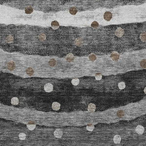 10 X 14 Striped Polyester Area Rug Washable Indoor Outdoor for Patio and Living Room