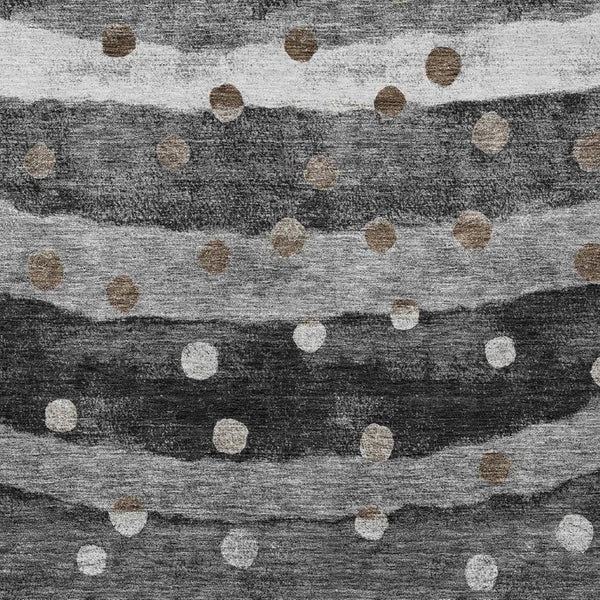 10 X 14 Striped Polyester Area Rug Washable Indoor Outdoor for Patio and Living Room