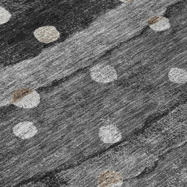10 X 14 Striped Polyester Area Rug Washable Indoor Outdoor for Patio and Living Room